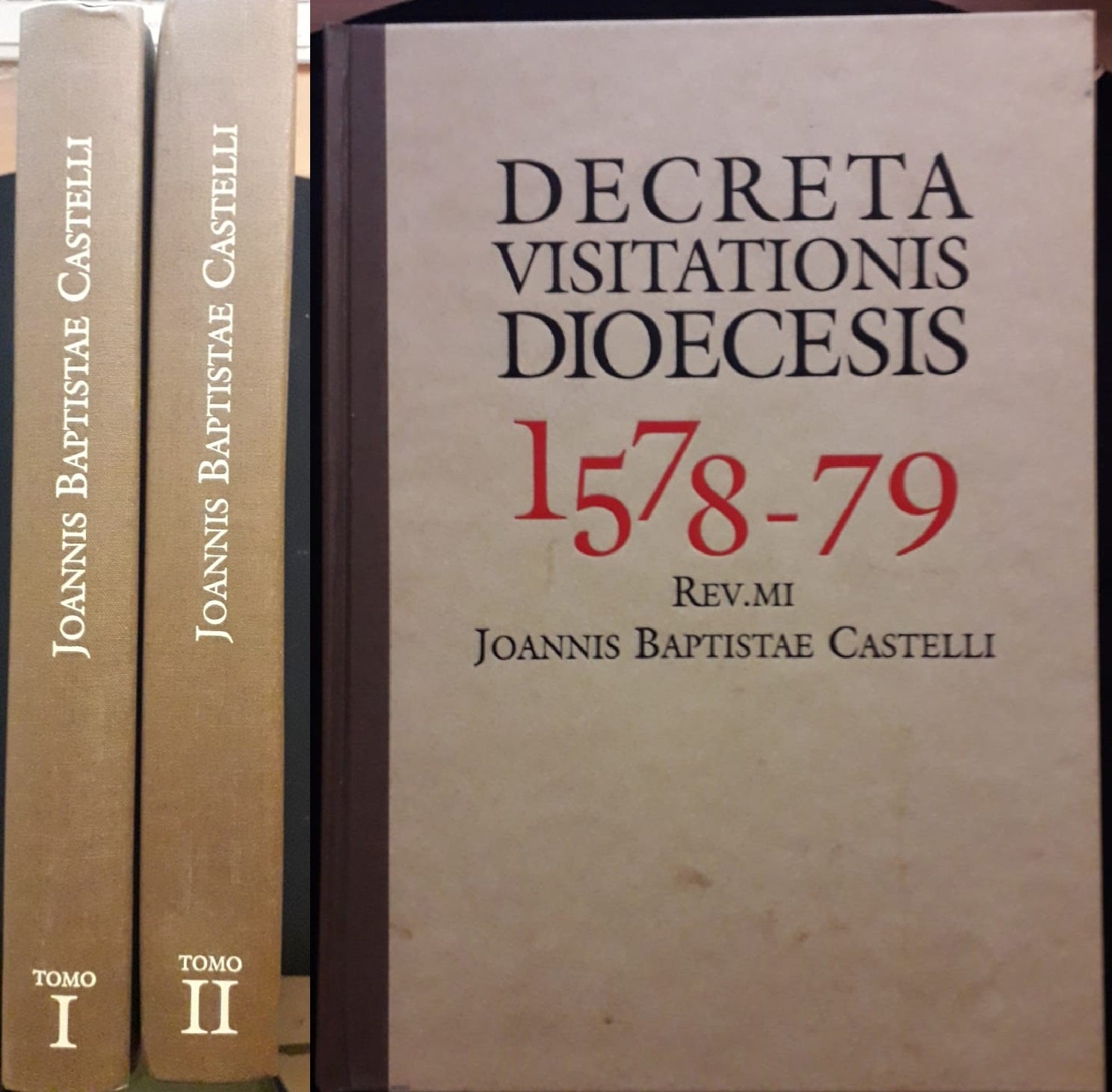LD- DECRETA DIOECESIS 1578/79 JOANNIS BAPTISTAE CASTELLI 2 TOMI- 2000- C- YFS560