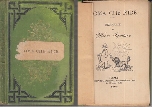 ROMA CHE RIDE BIZZARRIE - MICCO SPADARO - EDOARDO PERINO --- 1890- C- XFS100