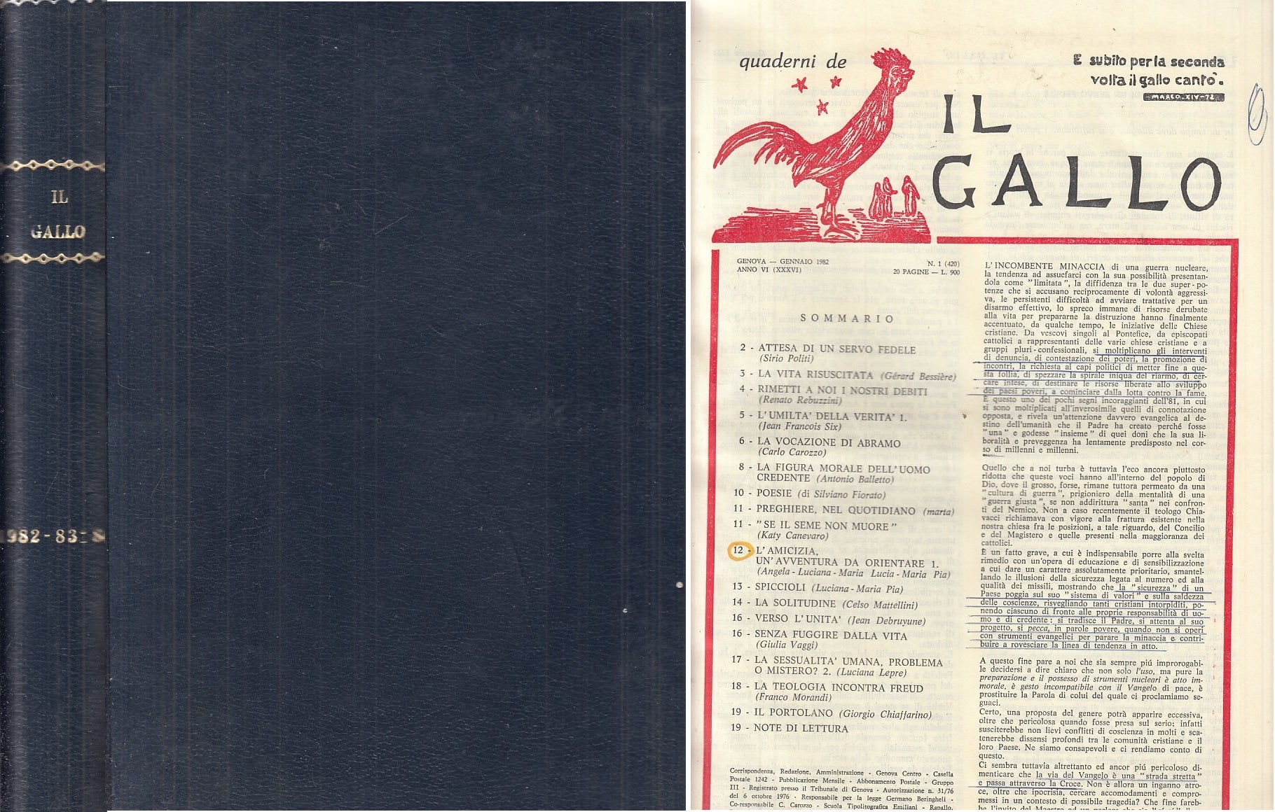LZ- IL GALLO 1982 1983 1984  RACCOLTA -- GENOVA --- 1984 - C - YFS810