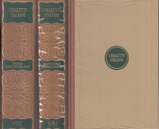 LZ- DIALETTI ITALIANI 2 VOLUMI DIZIONARIO ETIMOLOGICO STORIA -- UTET--- 1998- CS