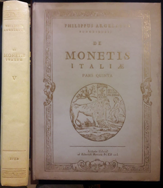 LZ- DE MONETIS ITALIAE PARS QUINTA 1749- PHILIPPUS ARGELATUS---- 1982- C- YFS372