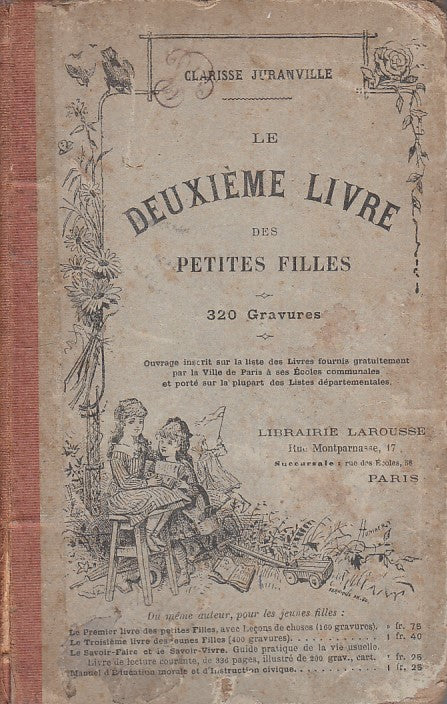 LE DEUXIEME LIVRE DE PETITES FILLES- JURANVILLE- LAROUSSE--- 1900- C- YFS391