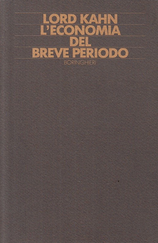 LZ- L'ECONOMIA DEL PERIODO BREVE - KAHN - BORINGHIERI --- 1983 - B - YFS9