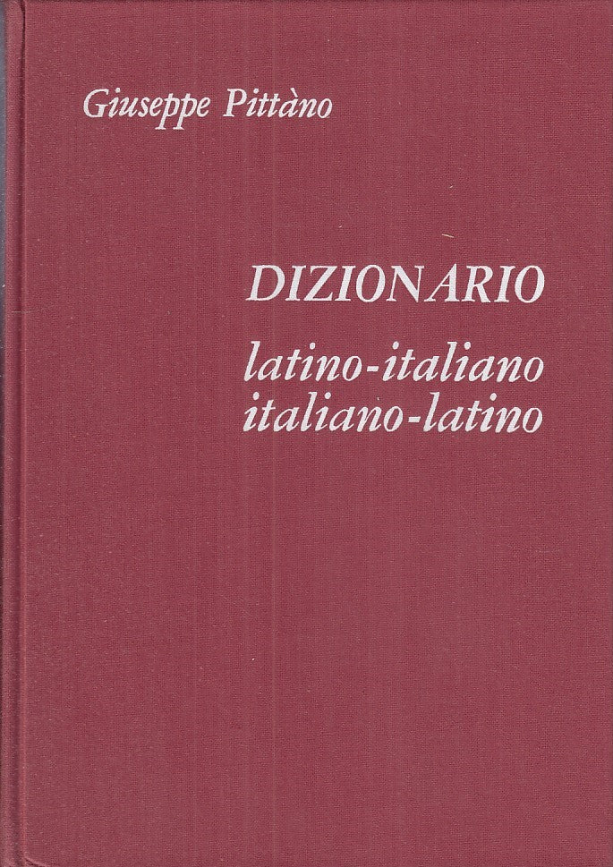 LZ- DIZIONARIO LATINO/ITALIANO ITALIANO/LATINO -- MONDADORI --- 1966 - C- ZDS319