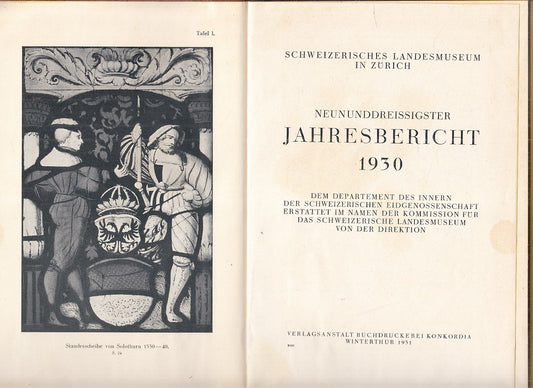 LZ- JAHRESBERICHT 1930 -- KONKORDIA --- 1931 - C - YFS160