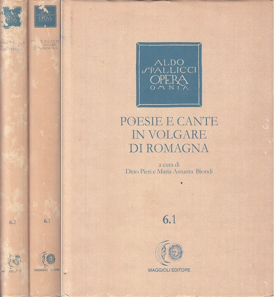 LN- POESIE CANTE IN VOLGARE DI ROMAGNA 2 VOLL. -- MAGGIOLI--- 1992 - CS - YFS160