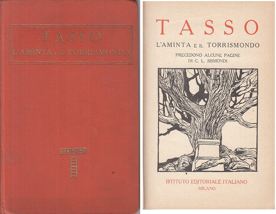 LN- L'AMINTA E IL TERRISMONDO - TASSO - COSTRUIRE - CLASSICI -- 1900 - C - YFS12