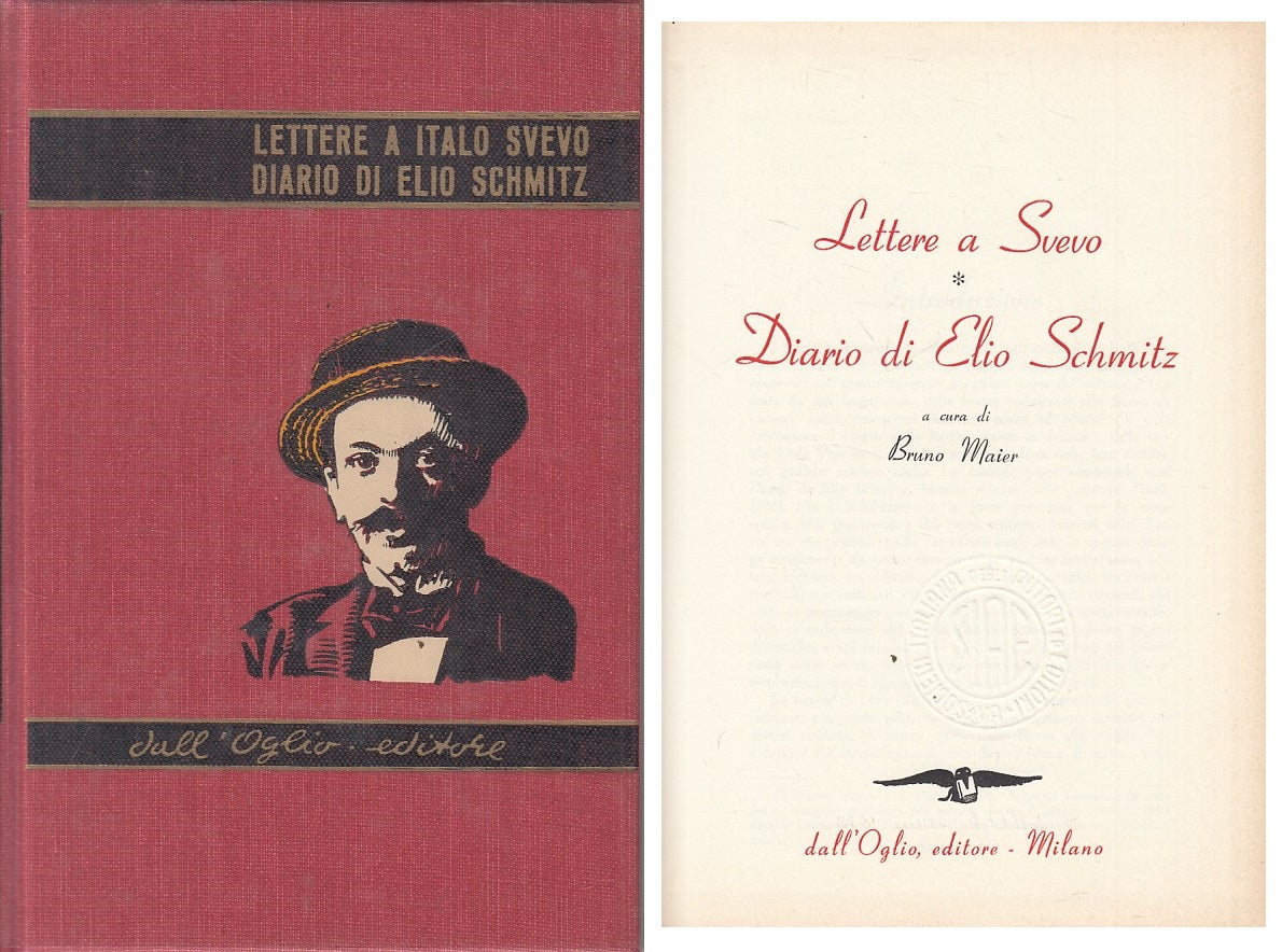 LN- LETTERE A ITALO SVEVO DIARIO ELIO SCHMITZ-- DALL'OGLIO --- 1973 - CS - YFS12