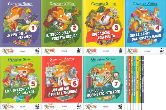 LN- GERONIMO STILTON LOTTO 7 VOLUMI -- PIEMME - SCRITTORI -- 2019 - B - YFS999