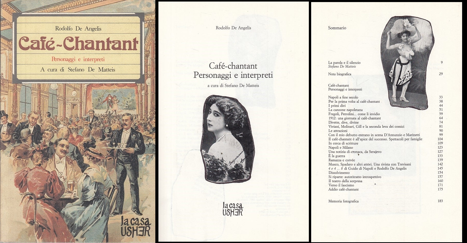 LN- CAFE' CHANTANT PERSONAGGI E INTERPRETI -- CASA USHER --- 1984 - BS - YFS337