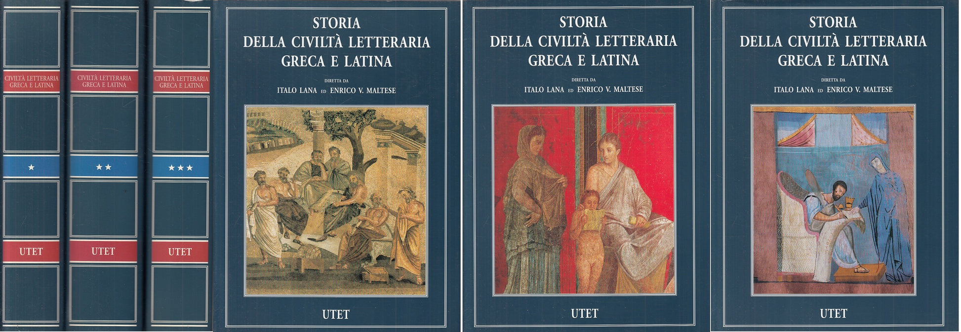 LS- STORIA CIVILTA' LETTERARIA GRECA LATINA 3 VOLL. -- UTET --- 1998 - CS - YFS9
