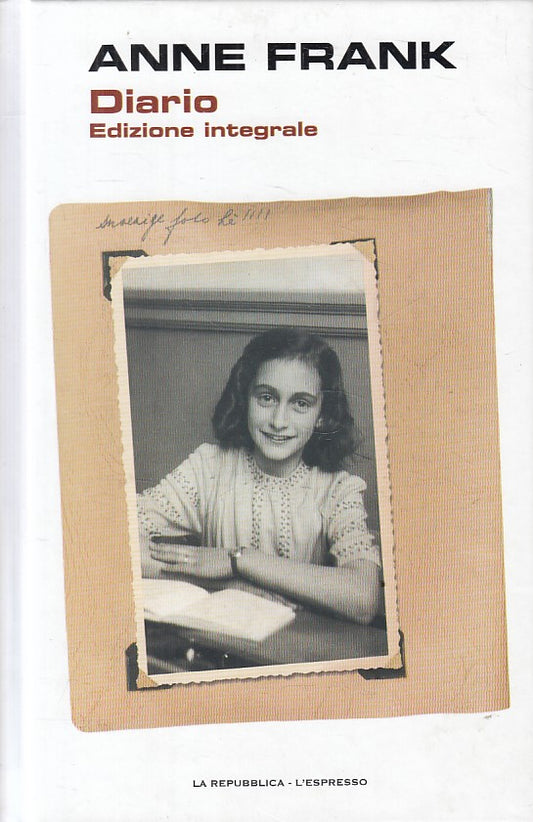 LN- DIARIO EDIZIONE INTEGRALE - ANNE FRANK - L'ESPRESSO --- 2010 - C - YFS328