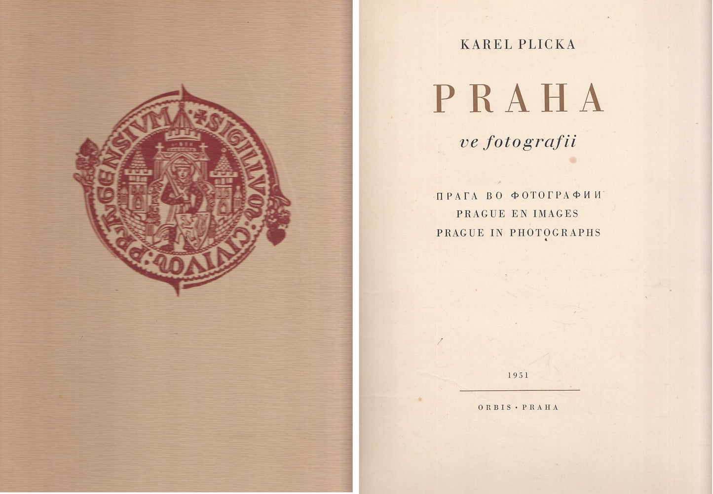 LT- VE FOTOGRAFII IN LINGUA CECA - KAREL PLICKA - PRAHA --- 1951 - C - YFS869