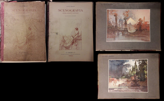 LT- SCENOGRAFIA SOGGETTI FANTASTICI 30 TAVOLE - FERRARI - CRUDO --- 1900- C- ZFS