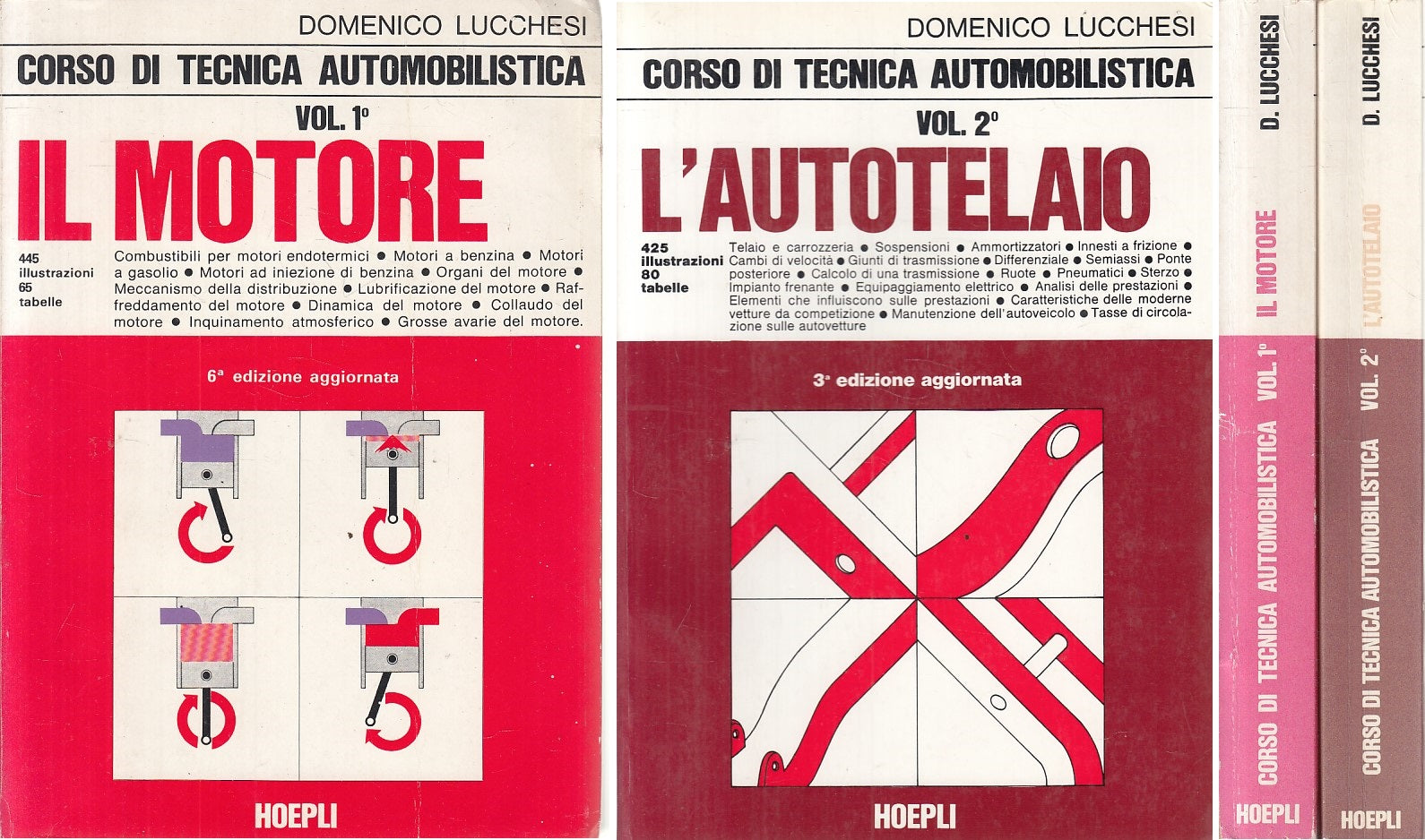 LZ- IL MOTORE L'AUTOTELAIO 2 VOLUMI - LUCCHESI - HOEPLI --- 1989 - B - YFS326