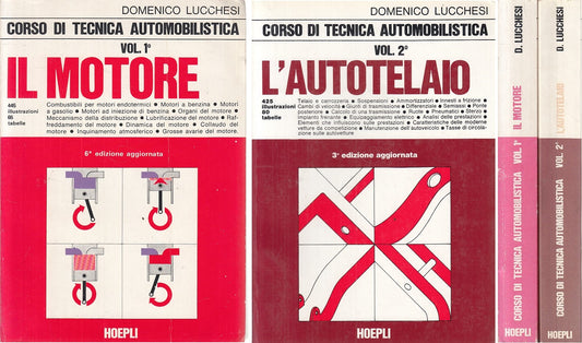 LZ- IL MOTORE L'AUTOTELAIO 2 VOLUMI - LUCCHESI - HOEPLI --- 1989 - B - YFS326