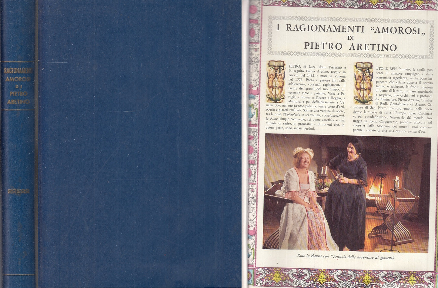 LZ- I RAGIONAMENTI AMOROSI DI PIETRO L'ARETINO -- VECCHIONI --- 1967 - C- YFS880