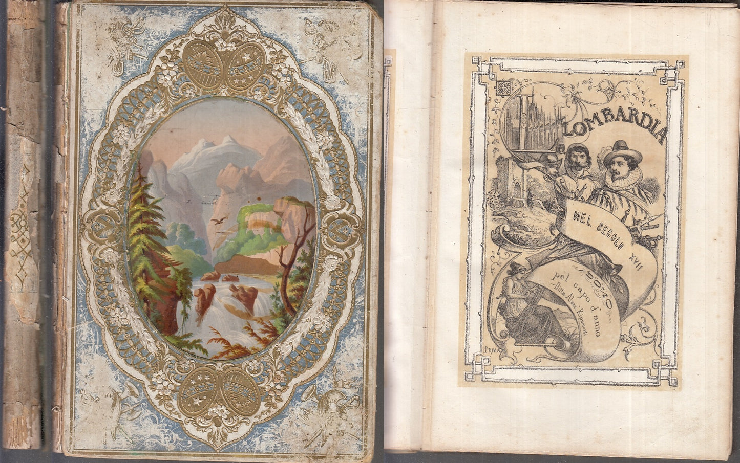 LH- LOMBARDIA NEL SECOLO XVII DONO PEL CAPO D'ANNO -- RIPAMONTI--- 1842- C- XFS128