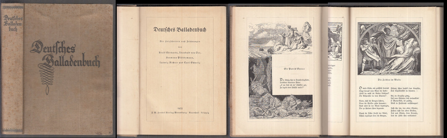 DEUTSCHES BALLADENBUCH -- HENDEL VERLAG MEERSBURG NAUNHOF --- 1933- C- XFS8
