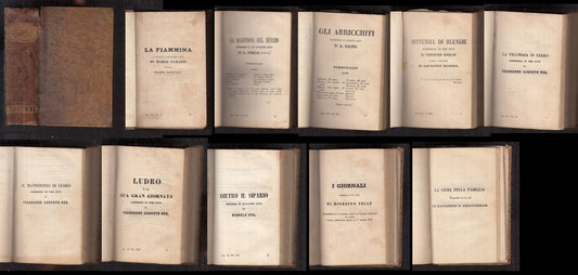 LN- RACCOLTA TEATRO VOLUME VIII LUDRO- UCHARD DUMAS UDA VOLLO---- 1850- C-XFS107