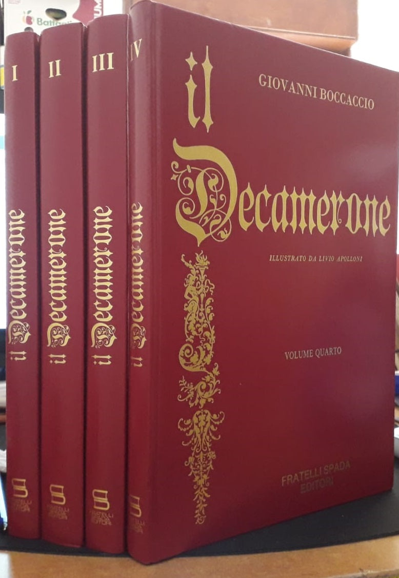 LN- IL DECAMERONE VOLUMI I/IV COMPLETA APOLLONI- BOCCACCIO- SPADA--- 1986- C-YFS