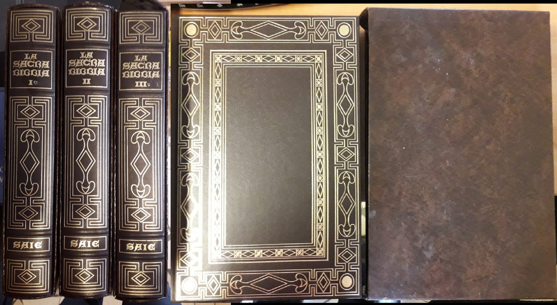 LD- LA SACRA BIBBIA 3 VOLUMI OPERA COMPLETA -- SAIE --- 1979 - C - ZFS319