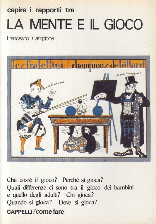 LZ- CAPIRE RAPPORTI TRA MENTE E GIOCO - CAMPIONE- CAPPELLI --- 1986 - B - YFS213