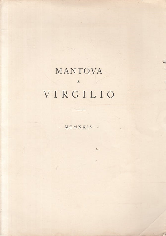 LS- MANTOVA A VIRGILIO STUDI E PROPOSTE -- MILANO --- 1924 - B - YFS213