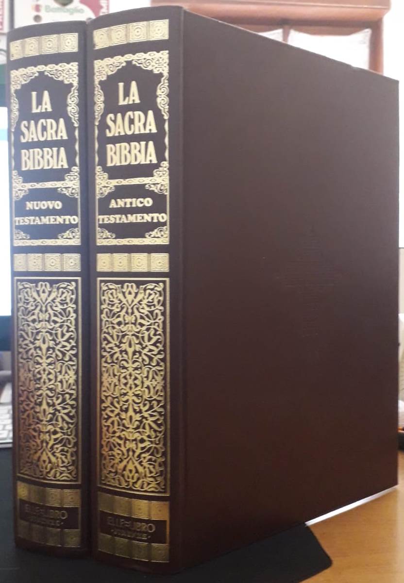 LD- LA SACRA BIBBIA ANTICO NUOVO TESTAMENTO 2 VOL. DORE'-- ELLE LIBRO--- 1971- C- ZFS