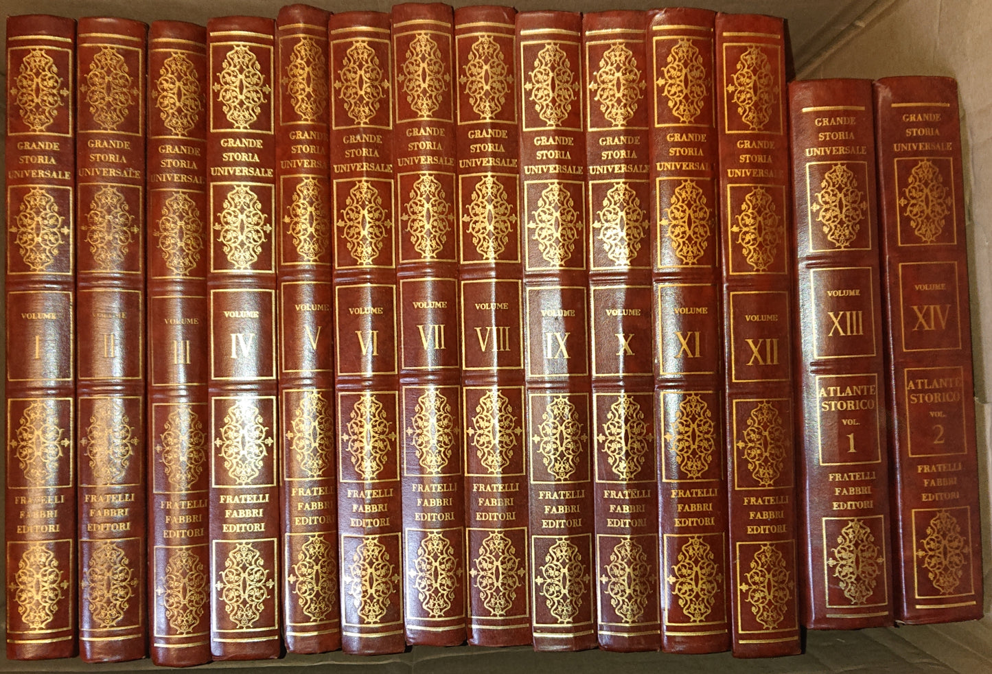 LS- GRANDE STORIA UNIVERSALE 12 VOLUMI +2 ATLANTI STORICI -- FABBRI --- 1965 - C- ZFS