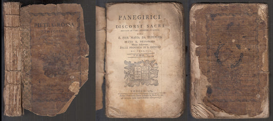 LH- PANEGIRICI DISCORSI SACRI SETTECENTINA - PEDEROBA- TORINO--- 1789- B- XFS109