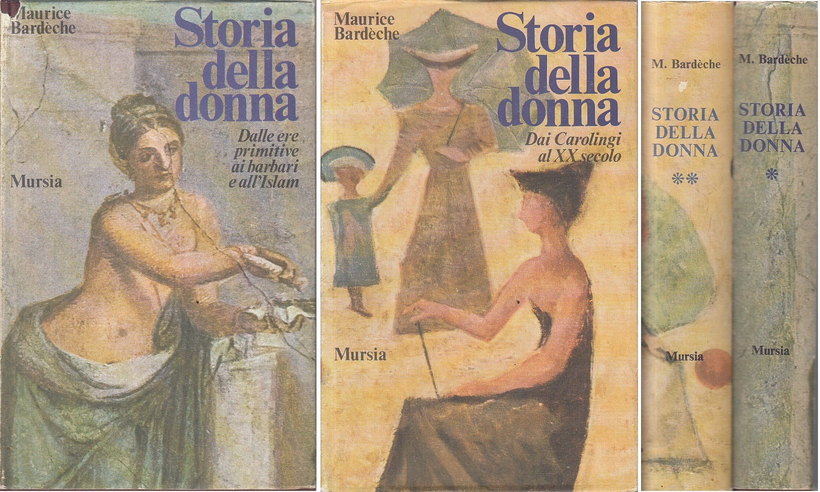 LS- STORIA DELLE DONNE 2 VOLUMI - BARDECHE - MURSIA --- 1973 - CS - ZFS291