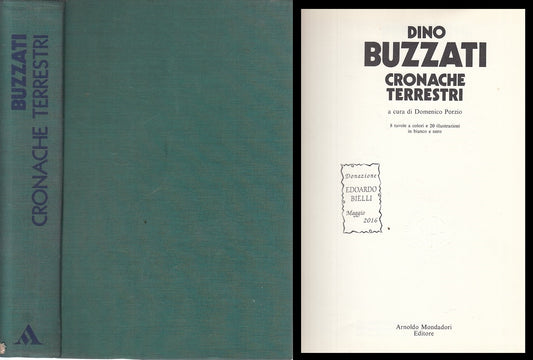 LS- CRONACHE TERRESTRI - DINO BUZZATI - MONDADORI --- 1973 - C - ZFS232