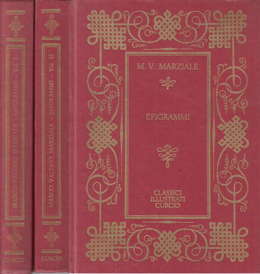 EPIGRAMMI 2 VOLL.- MARZIALE- CURCIO- CLASSICI ILLUSTRATI-- 1967 - C - ZFS400