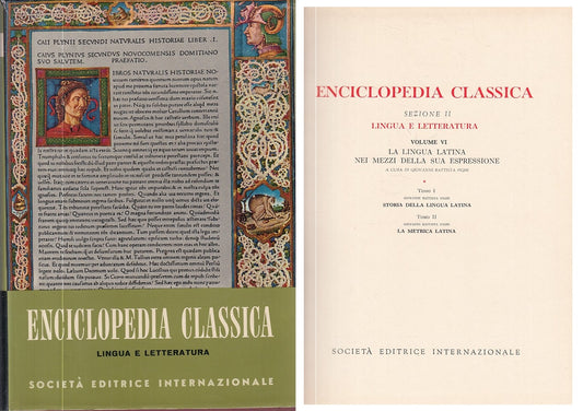 LZ- ENCICLOPEDIA CLASSICA LINGUA LETTERATURA-- INTERNAZIONALE--- 1968- CS- ZFS205