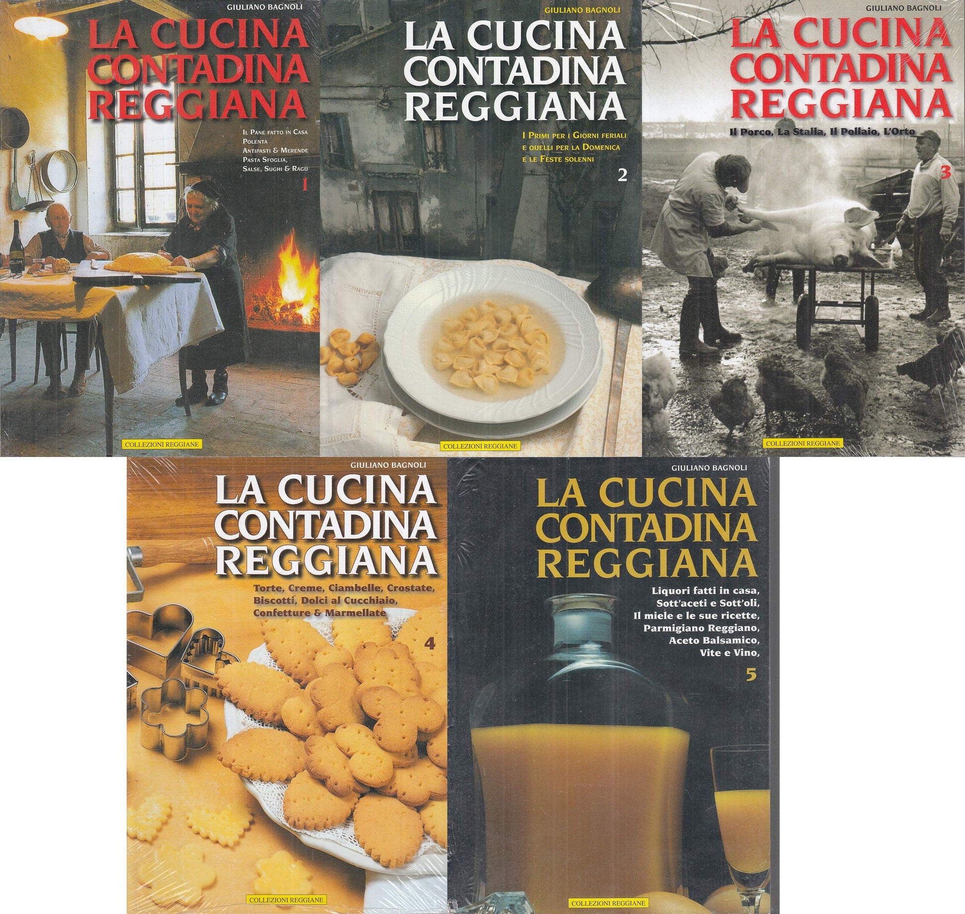 LK- LA CUCINA CONTADINA REGGIANA 5 VOL- GIULIANO BAGNOLI- CDL--- 2008- B- YFS916