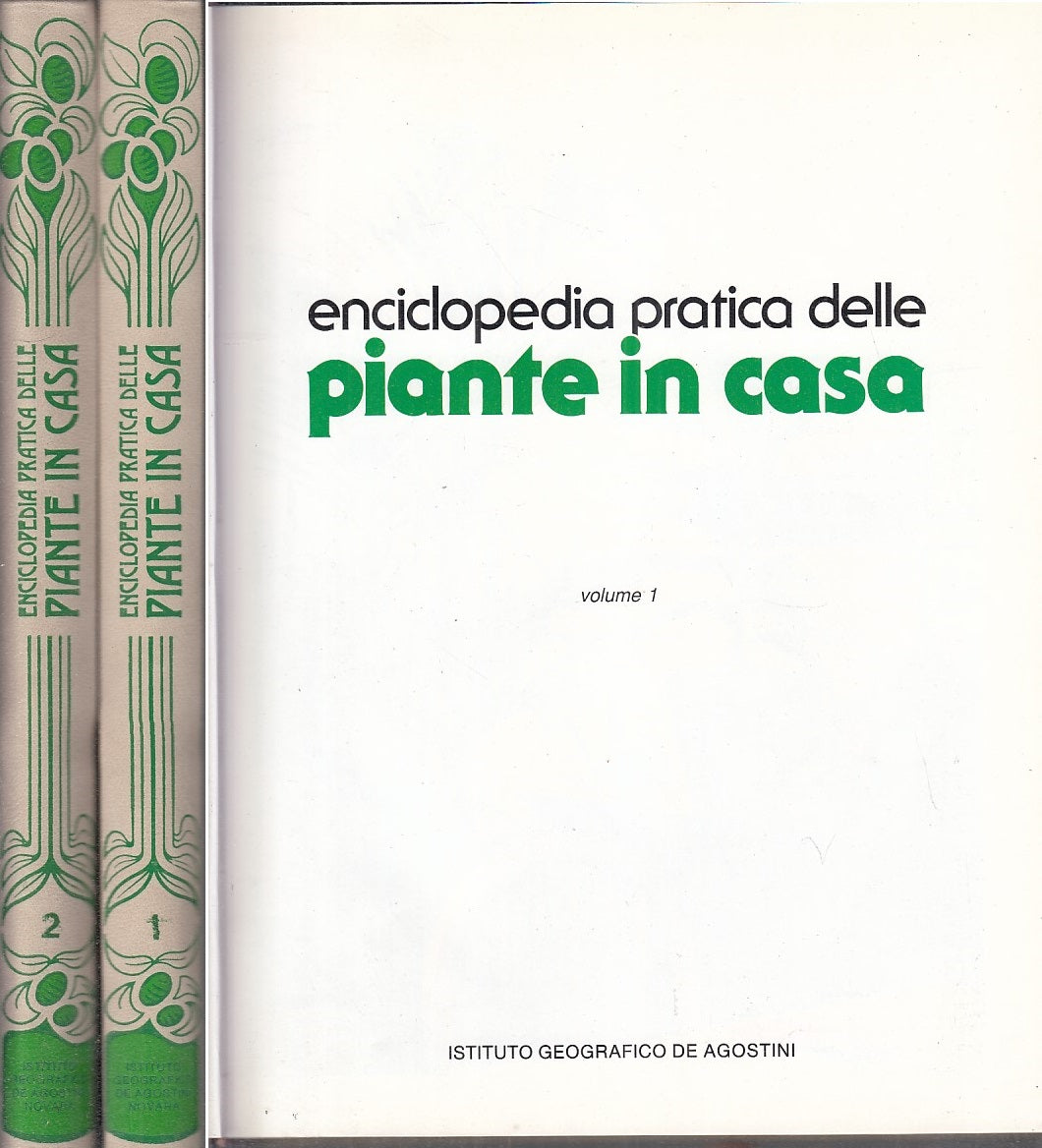 LZ- ENCICLOPEDIA PRATICA PIANTE IN CASA 2 VOL -- DE AGOSTINI --- 1987- C- YFS916