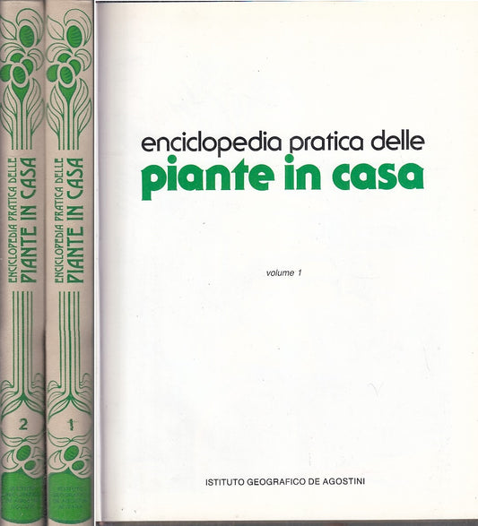 LZ- ENCICLOPEDIA PRATICA PIANTE IN CASA 2 VOL -- DE AGOSTINI --- 1987- C- YFS916