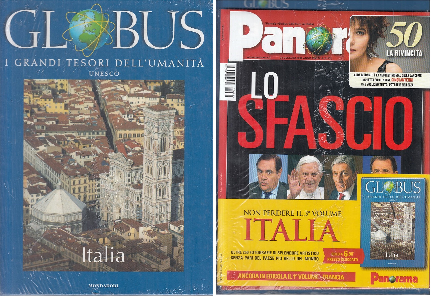 LV- GLOBUS GRANDI TESORI UMANITA' UNESCO ITALIA-- MONDADORI --- 2007- C - ZFS510