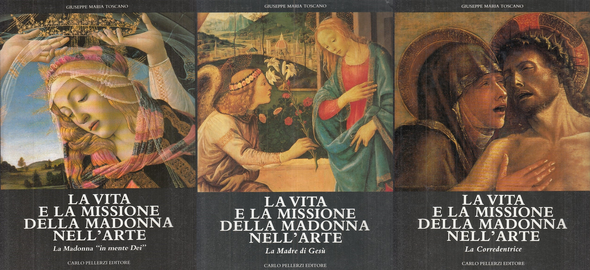 LT- VITA MISSIONE MADONNA NELL'ARTE 3 VOL- TOSCANO- PELLERZI--- 1990- CS- YFS896