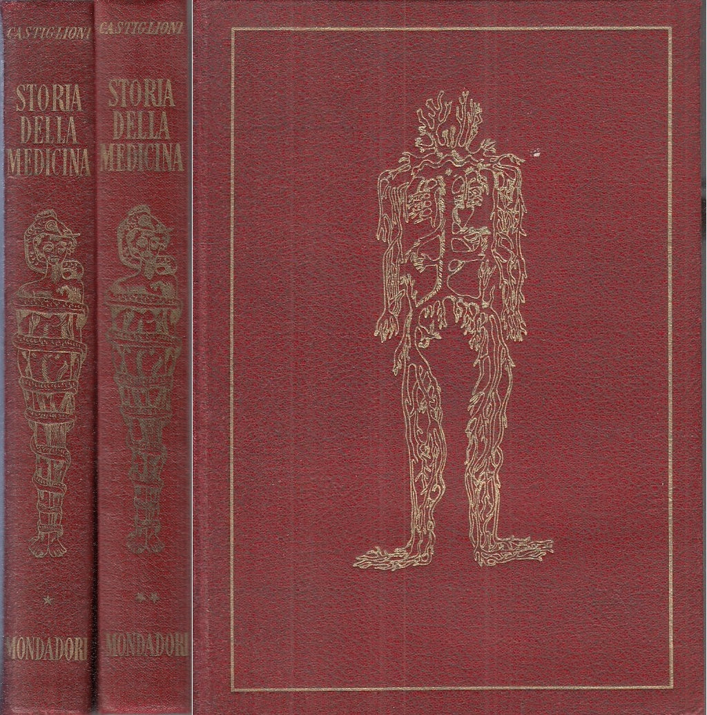 LS- STORIA DELLA MEDICINA 2 VOL - CASTIGLIONI - MONDADORI --- 1948 - C - YFS139