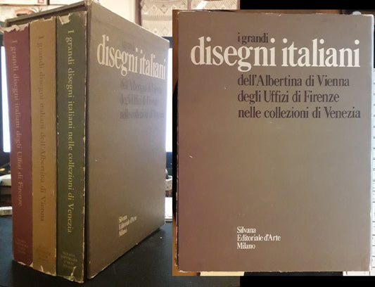 LT-  I GRANDI DISEGNI ITALIANI COFANETTO 3 VOLUMI -- SILVANA--- 1972- CS- ZFS319