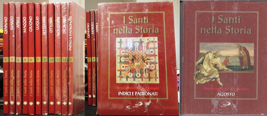 LD- I SANTI NELLA STORIA 12 VOLUMI QUASI COMPLETA -- SAN PAOLO -- 2006- C- YFS