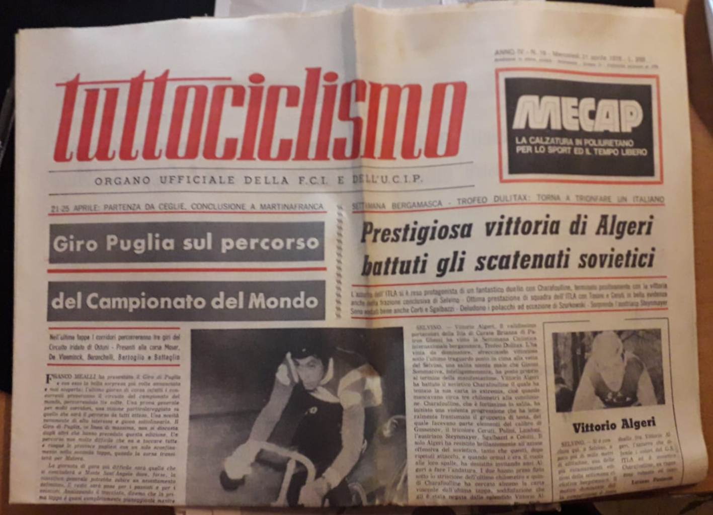 LC- LOTTO SETTIMANALE GIORNALE TUTTOCICLISMO 21 NUMERI MOSER MERCKX- 1976-XFS153