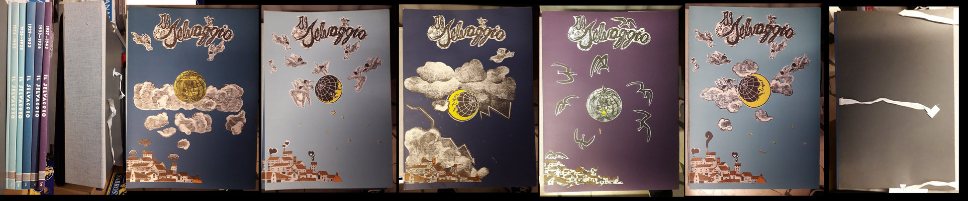 Il selvaggio 1942/1943 completo 6 volumi - Maccari - ristampa anastatica- ZFS319