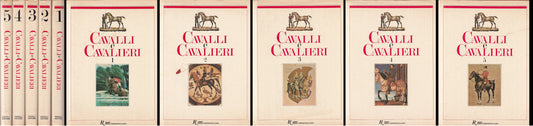 LZ- CAVALLI E CAVALIERI 5 VOLUMI -- RIZZOLI CORRIERE SERA --- 1982 - CS - YFS899