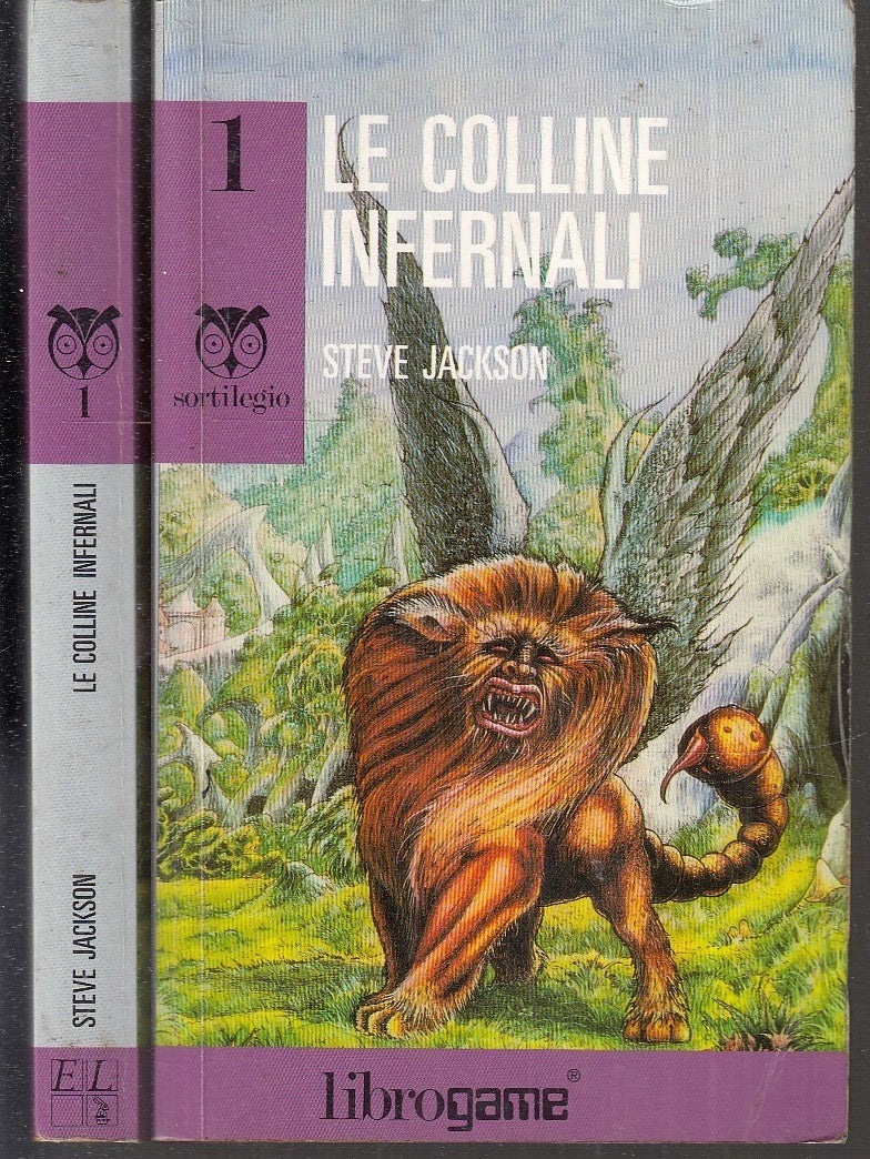 LF- SORTILEGIO N.1 LE COLLINE INFERNALI - JACKSON - LIBROGAME--- 1987- B- XFS111