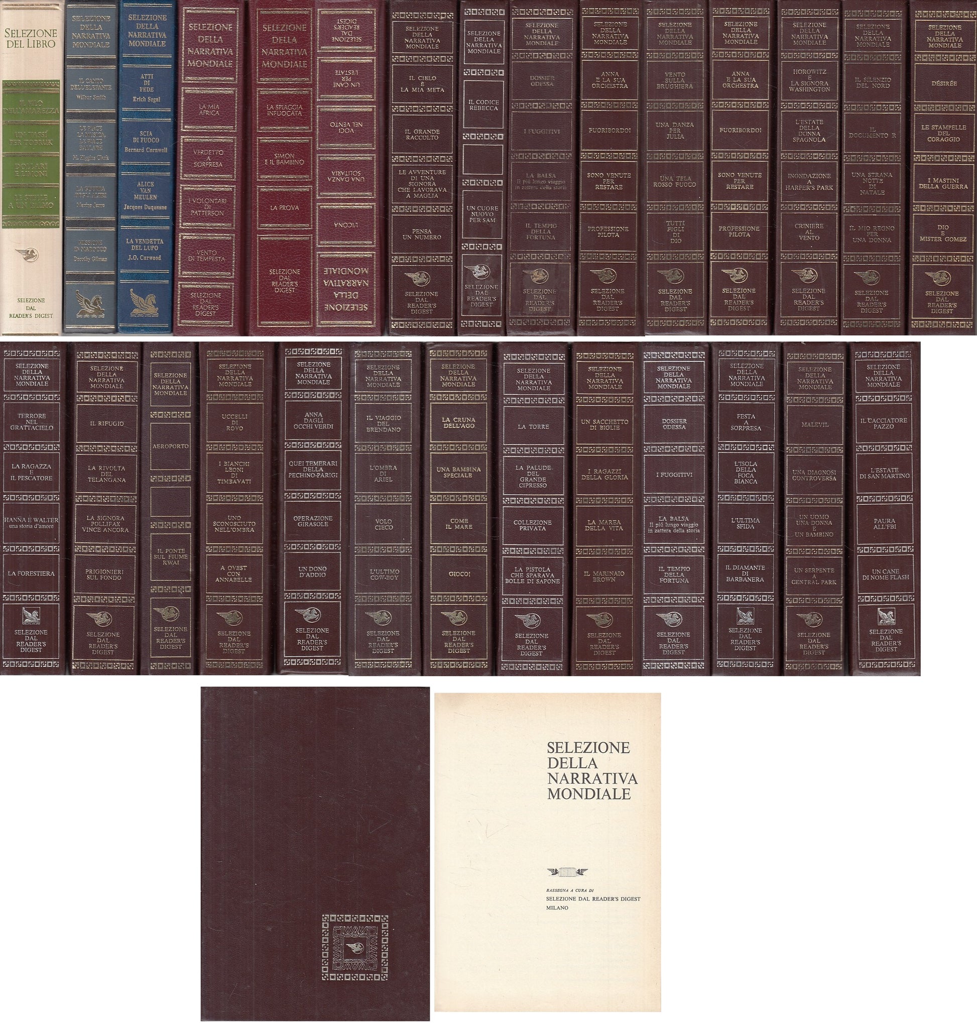 LN- SELEZIONE NARRATIVA MONDIALE 28 VOLL.-- READER'S DIGEST--- 1983 - C - YFS999