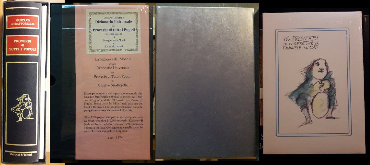 LZ- PROVERBI DI TUTTI I POPOLI LITOGRAFIE- STRAFFORELLO LUZZATI-- 1994- C-XFS151