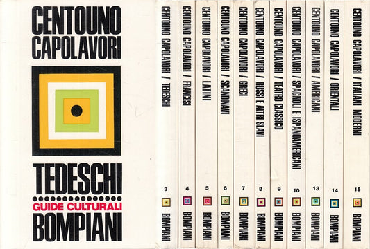 LS- CENTOUNO CAPOLAVORI 11 VOLL.-- BOMPIANI- GUIDE CULTURALI-- 1966 - B - ZFS272